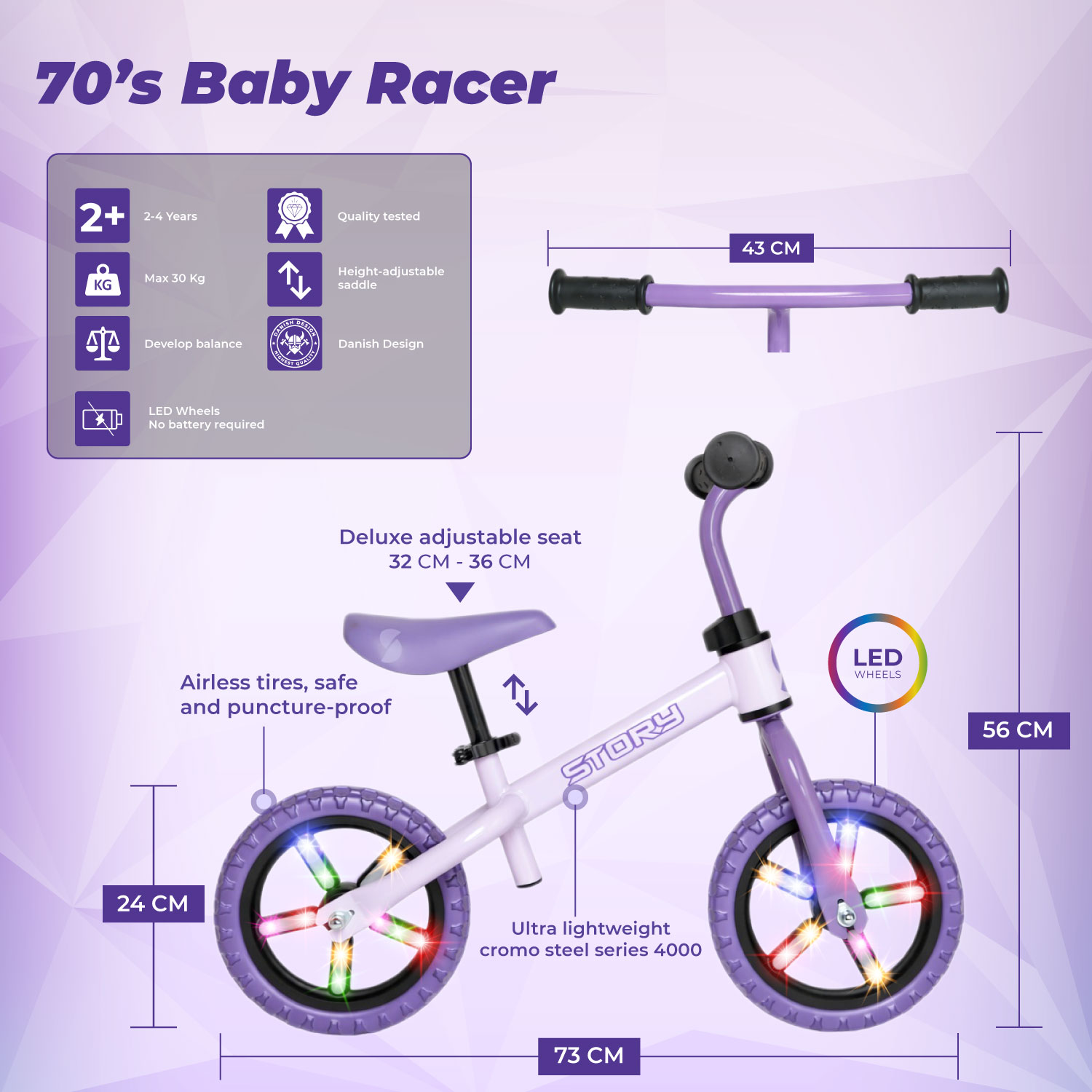 Story 70's Baby Racer Vélo d'équilibre