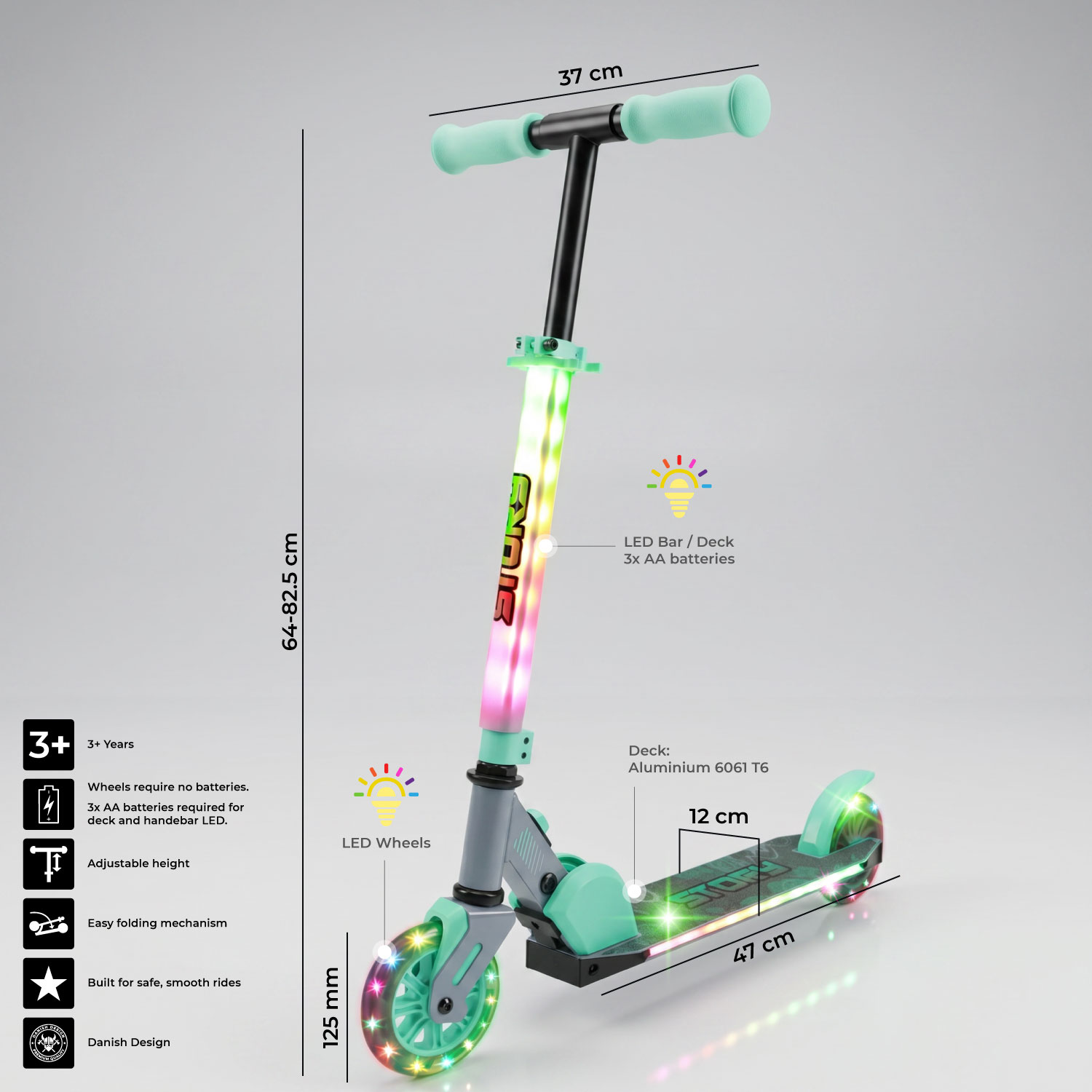 Story Everything Led Trottinette Enfant Pliable