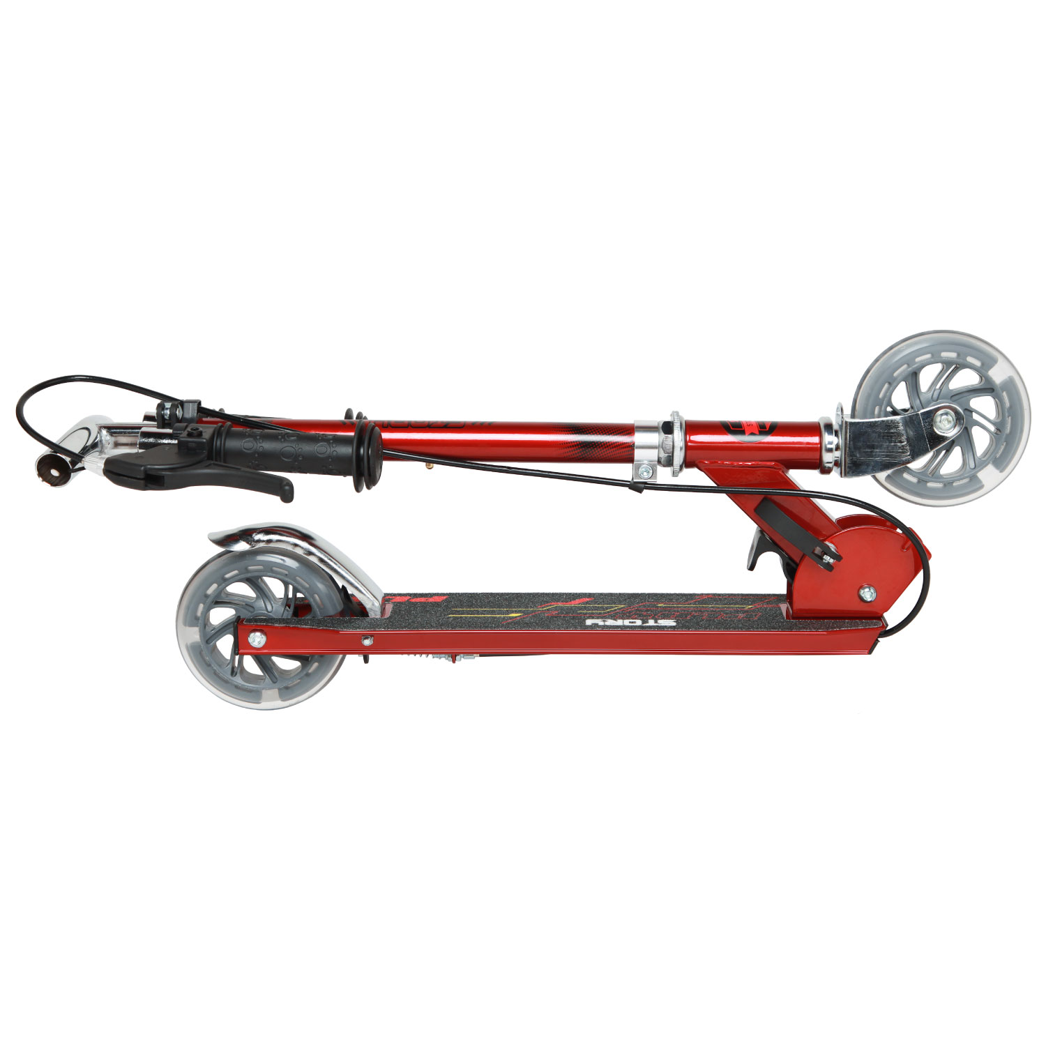 Story Play Trottinette pour enfants avec frein à main et roues LED