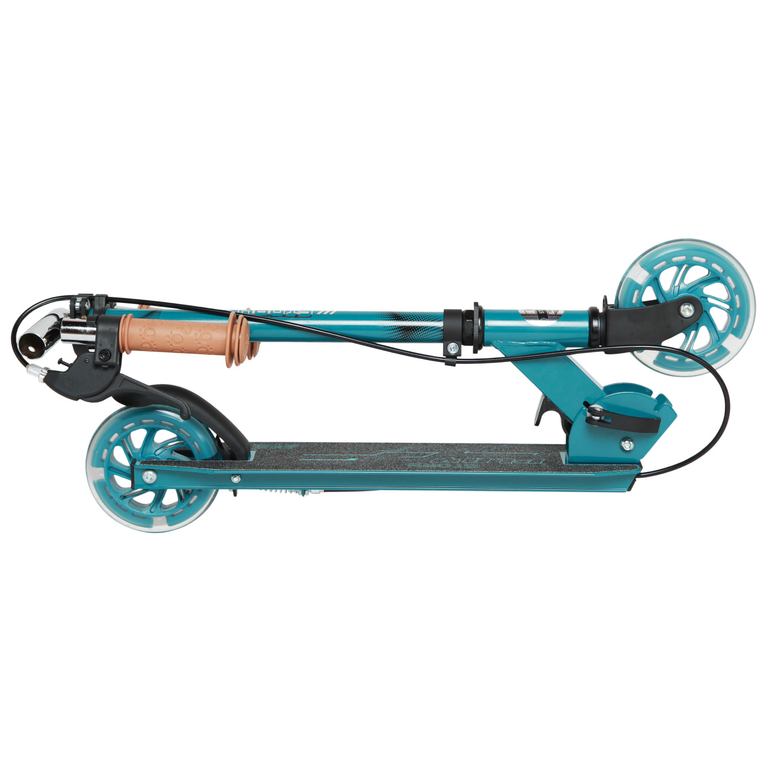 Story Play Trottinette pour enfants avec frein à main et roues LED