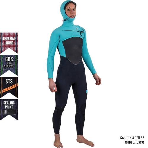 Annox Radical Hooded Femmes Combinaison Neoprene 6/4/3