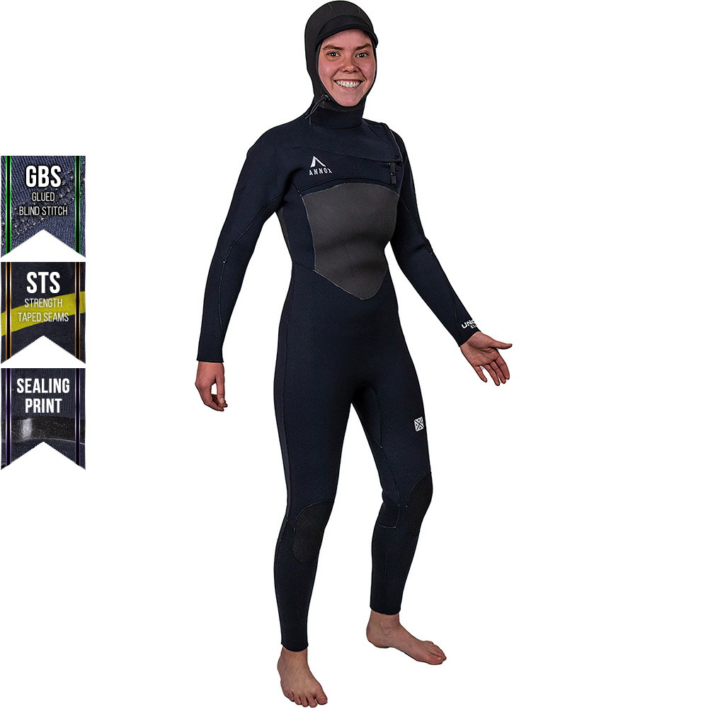 Annox Union Hooded Femmes Combinaison Neoprene 6/5/4