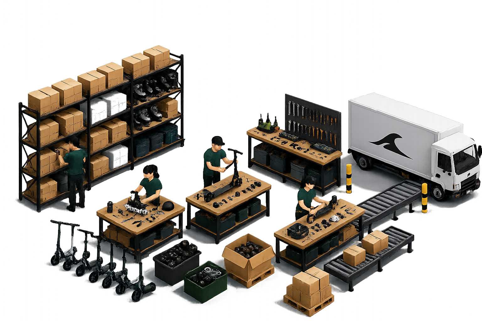 Entrepôt, emballage et logistique