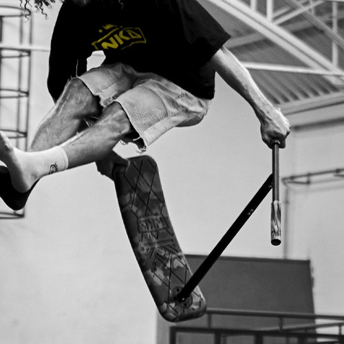 Trottinette trampoline